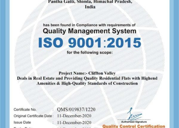 ISO-Certificate